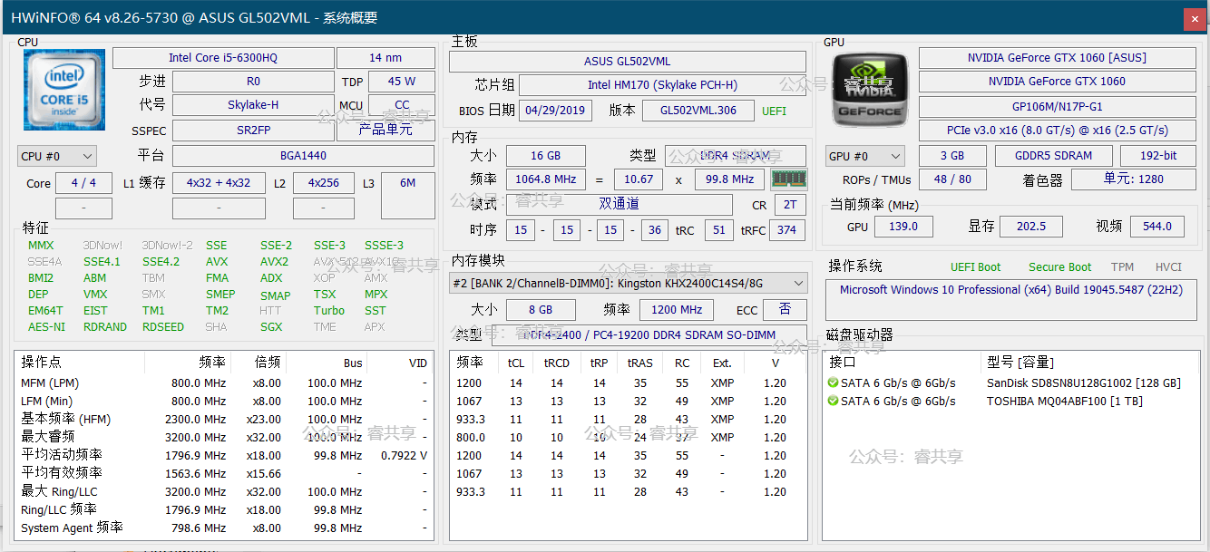 电脑硬件检测软件HWiNFO v8.26.5730 电脑硬件检测工具 电脑硬件检测软件HWiNFO v8.26.5730 电脑硬件检测工具