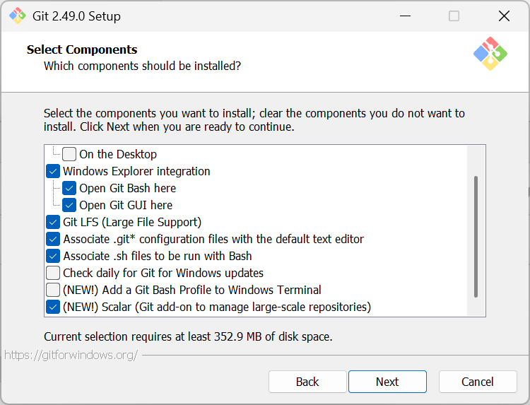 Git最新安装版本v2.49.0 Windows安装Git 详细教程 Git最新安装版本v2.49.0 Windows安装Git 详细教程