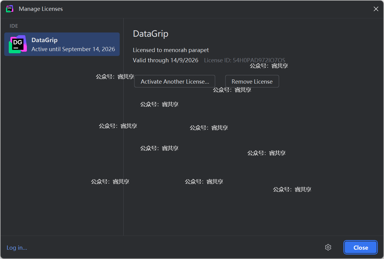 DataGrip2025.1.1最新破解到2026年9月激活教程附带激活工具 DataGrip2025.1.1最新破解到2026年9月激活教程附带激活工具