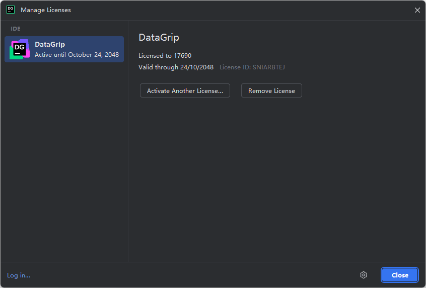 DataGrip2025.1.1最新破解到2026年9月激活教程附带激活工具 DataGrip2025.1.1最新破解到2026年9月激活教程附带激活工具