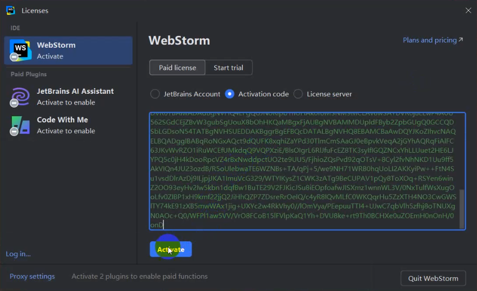 WebStorm2025.1.2最新破解到2048年9月激活教程附带激活工具 WebStorm2025.1.2最新破解到2048年9月激活教程附带激活工具
